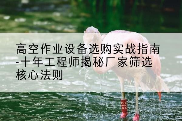 洛南剪叉式升降机厂家-高空作业设备选购实战指南-十年工程师揭秘厂家筛选核心法则
