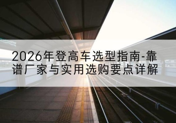 洛南登高车厂家推荐-2026年登高车选型指南-靠谱厂家与实用选购要点详解